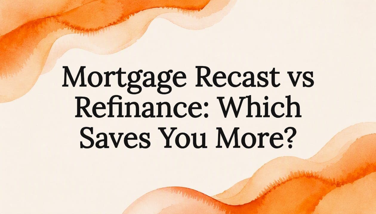 Mortgage Recast vs Refinance: Which Saves You More?