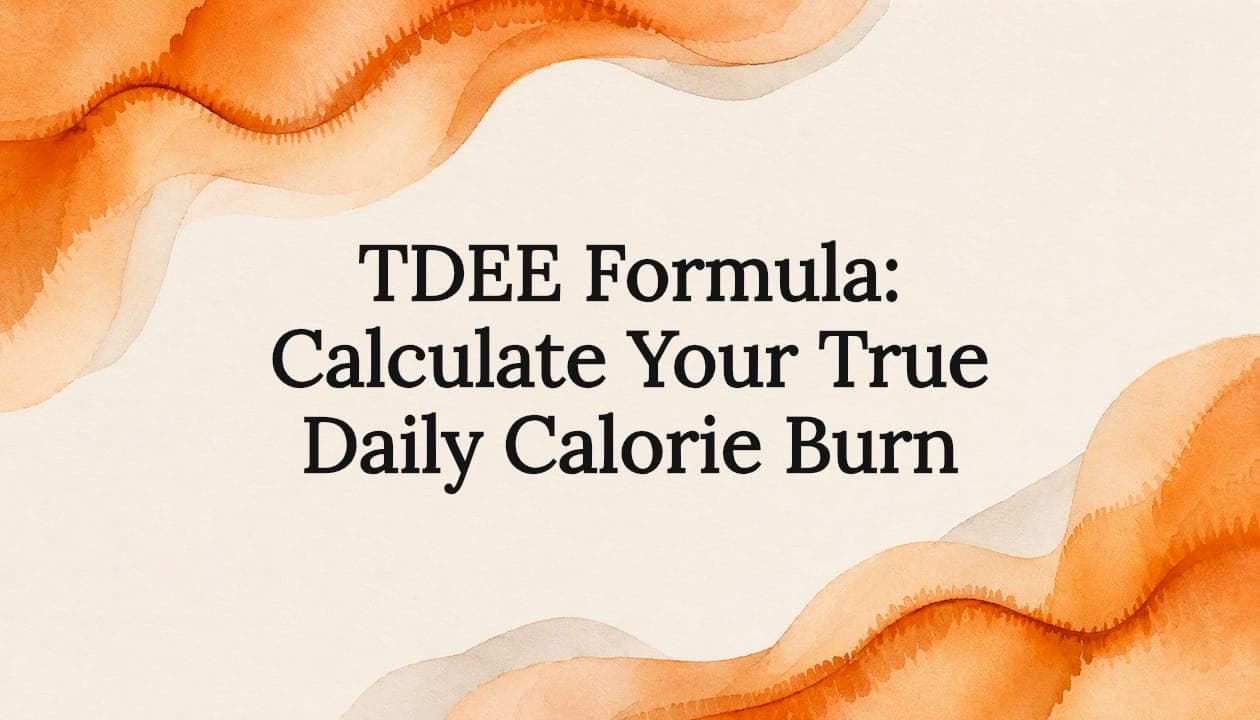 TDEE Formula: Calculate Your True Daily Calorie Burn